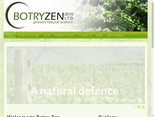 Tablet Screenshot of botryzen.co.nz